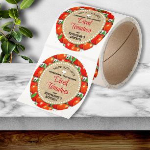 Tomato Canning Jar Label