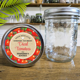 Tomato Canning Jar Label
