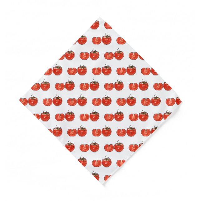 Tomato cartoon illustration  bandana (Front)