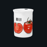 Tomato cartoon illustration  beverage pitcher<br><div class="desc">Tomato cartoon illustration</div>