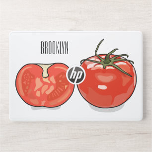 Tomato cartoon illustration  HP laptop skin