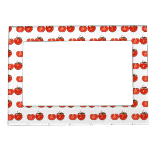 Tomato cartoon illustration magnetic frame