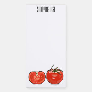 Tomato cartoon illustration magnetic notepad