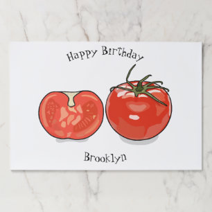 Tomato cartoon illustration paper pad