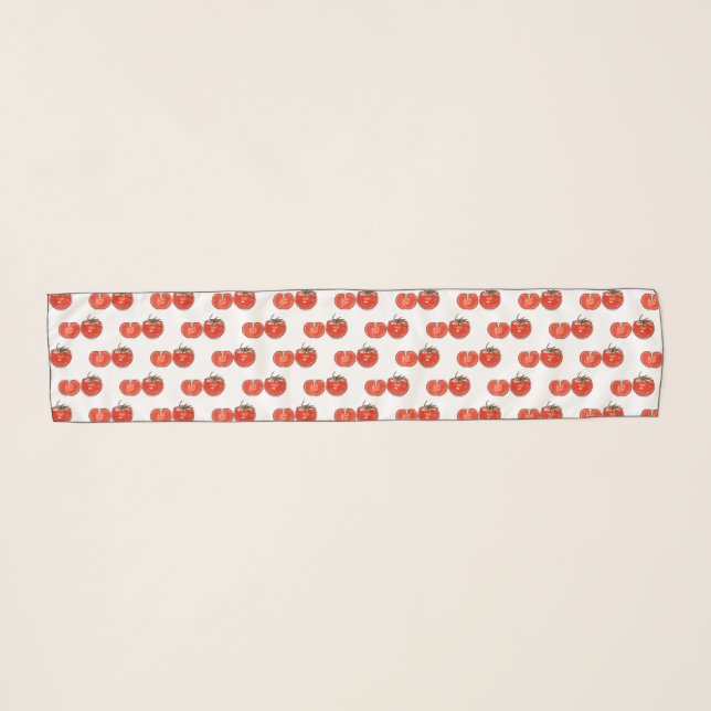 Tomato cartoon illustration  scarf (Front (Horizontal))
