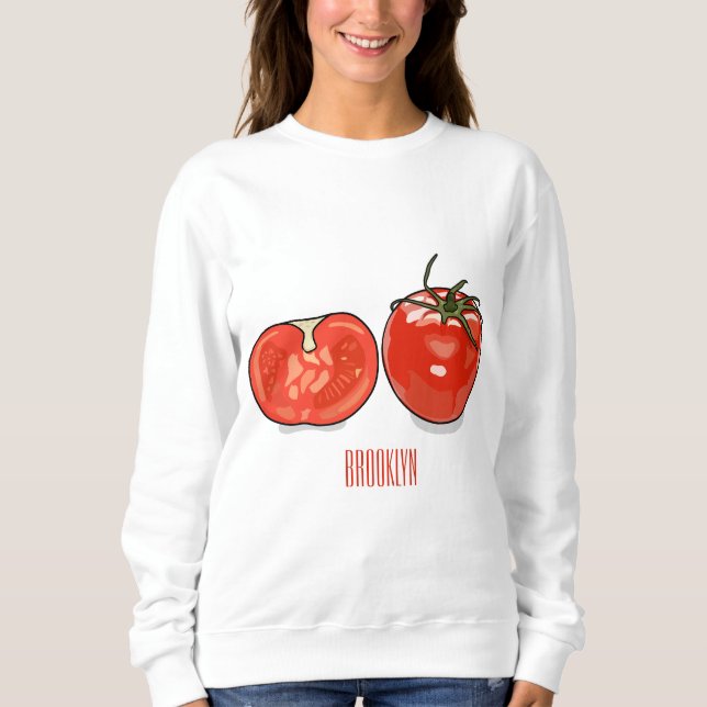 Tomato cartoon illustration  sweatshirt (Front)