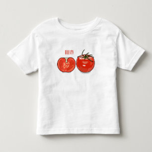 Tomato cartoon illustration  toddler t-shirt