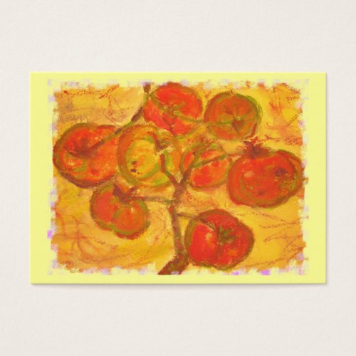 tomato cluster watercolour business card