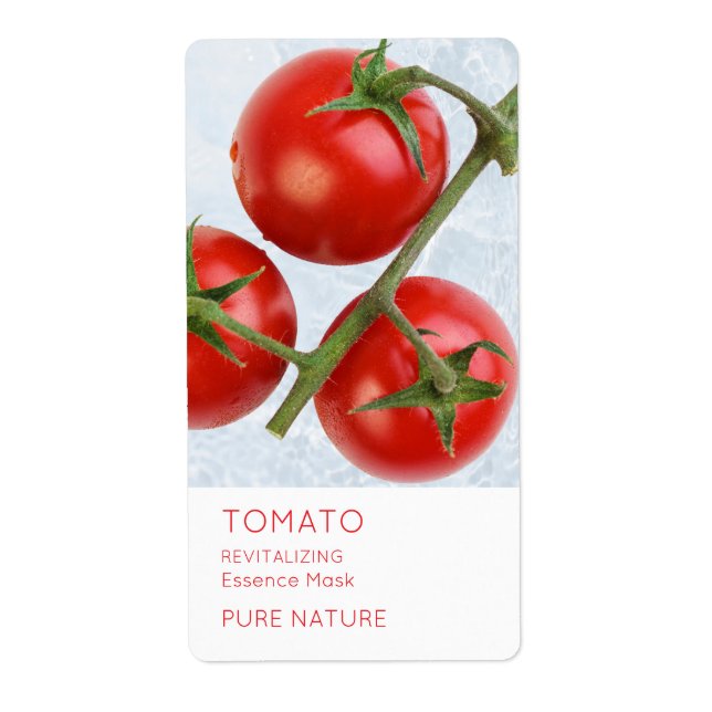 Tomato Facial Mask Label (Front)