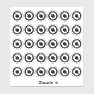 Tomato Free Wedding Place Card Mini Food Allergy Sticker