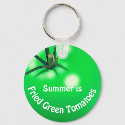 Tomato fried green tomatoes cute summer keychain