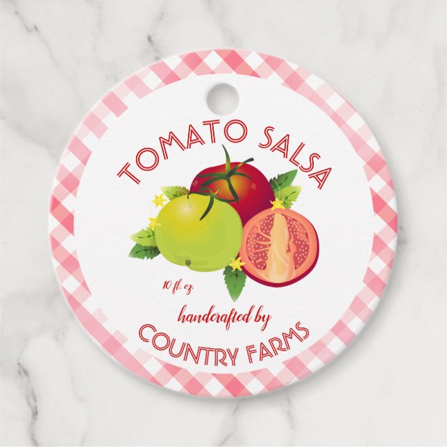 Tomato Fruit Canning | Jar Label (Front)