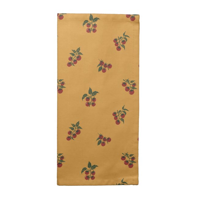 Tomato Grove Autumn Picnic Cloth Napkin (Half Fold)