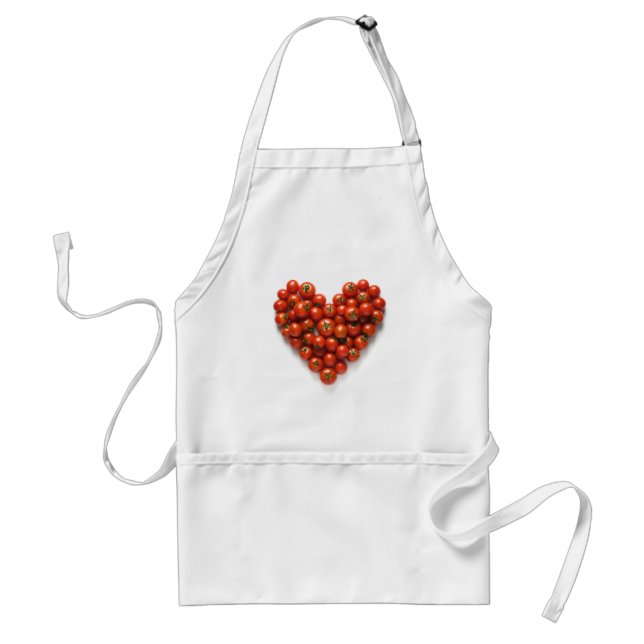 Tomato Heart Adult Apron (Front)