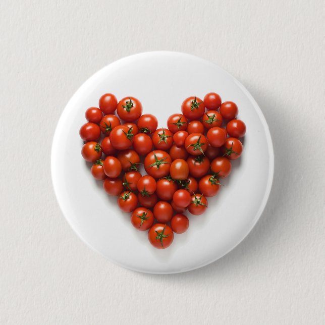 Tomato Heart Button (Front)