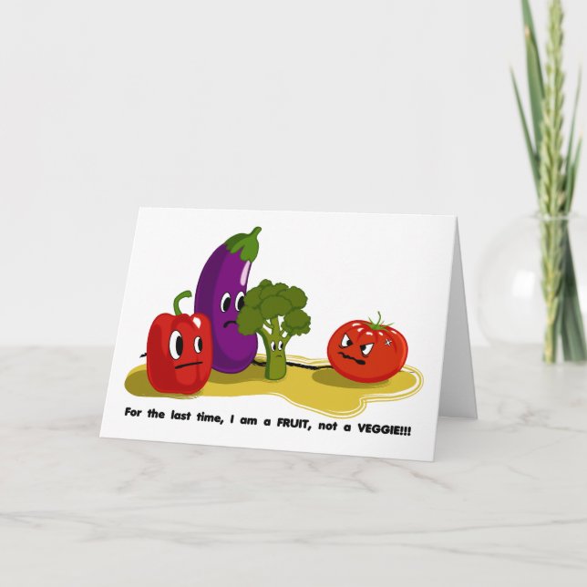Tomato humor card (Front)