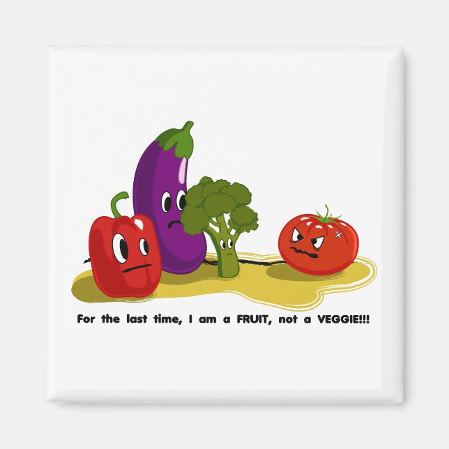 Tomato humor magnet (Front)