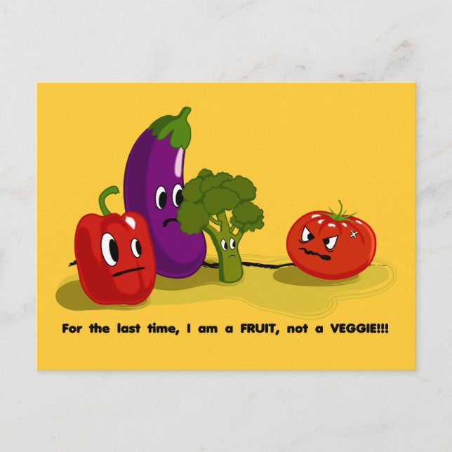 Tomato humor postcard (Front)