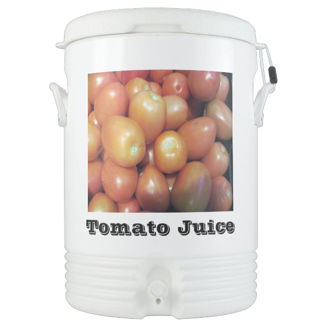 Tomato Igloo Half Gallon Beverage Cooler Cooler (Front)