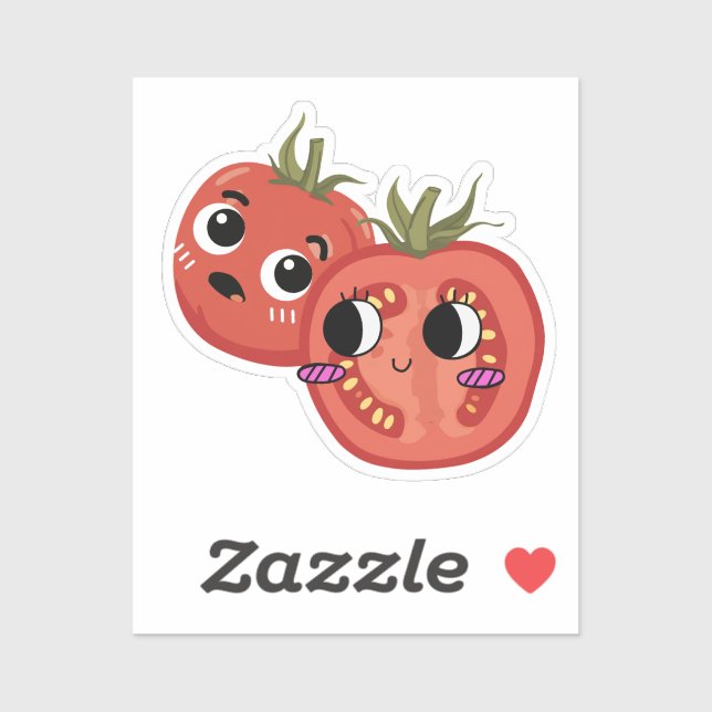 Tomato in Awe  Sticker (Sheet)