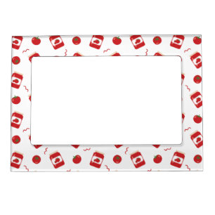 Tomato jam pattern magnetic frame
