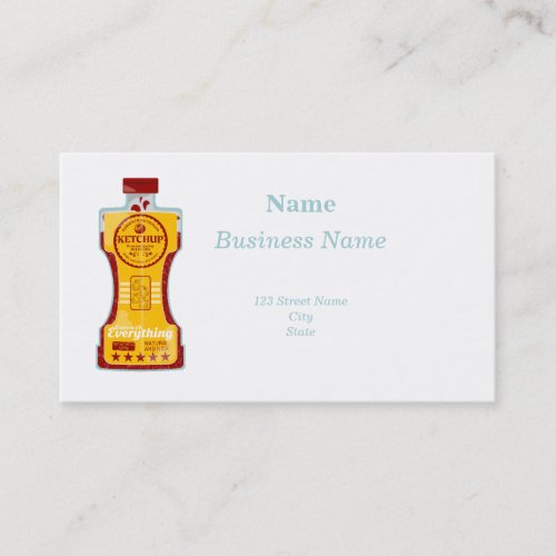 Tomato Ketchup Business Card