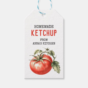 Tomato Ketchup Custom label watercolour tomato