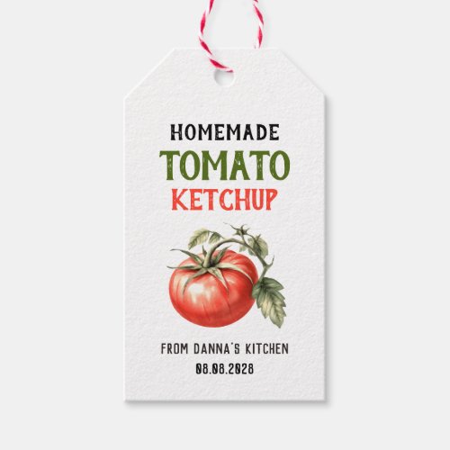 Tomato Ketchup Label with red tomato
