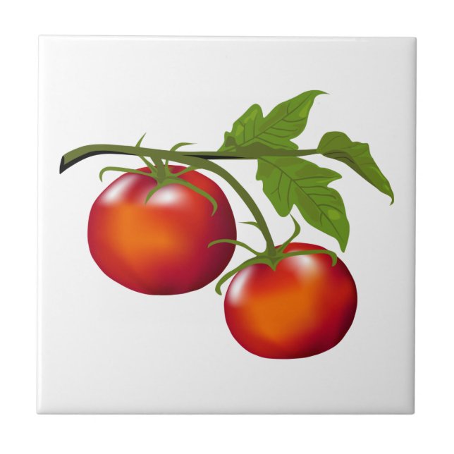 Tomato Kitchen Ceramic Tile (Front)