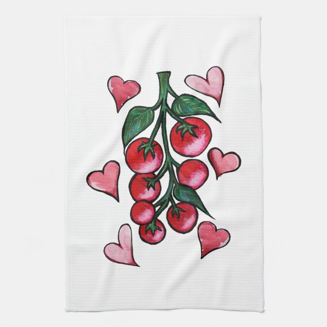 Tomato Lover                                       Kitchen Towel (Vertical)