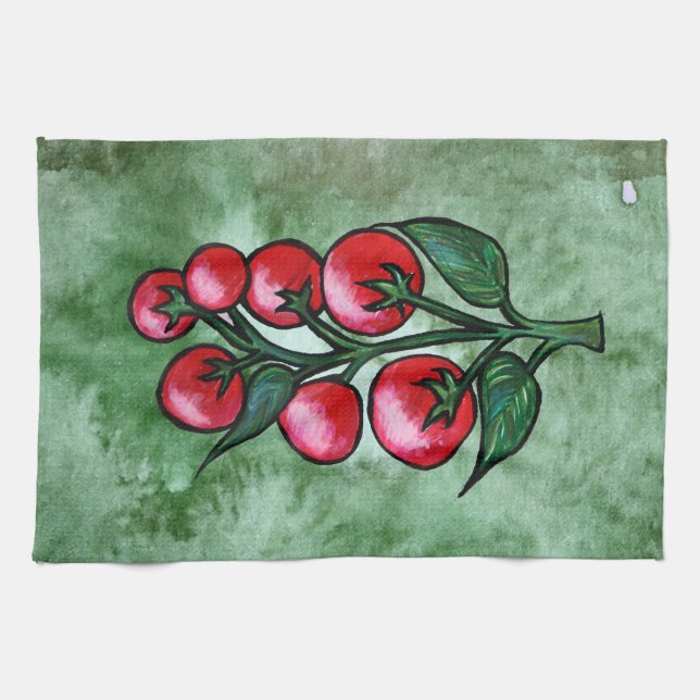 Tomato Lover                                       Kitchen Towel (Horizontal)