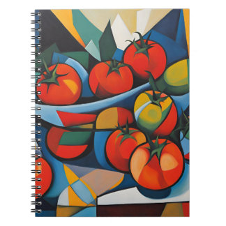 Tomato Modern  Art Notebook