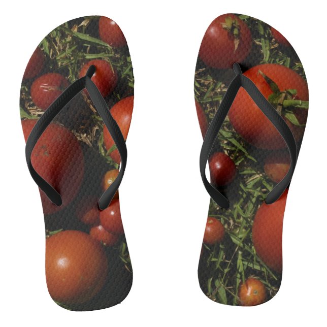Tomato Obsession Ripe Flip Flops (Footbed)