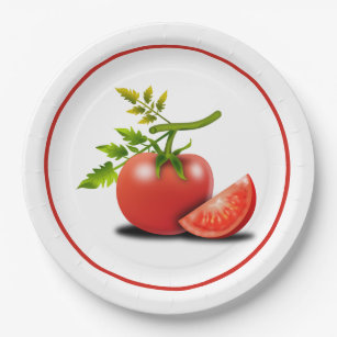 Tomato Paper Plates