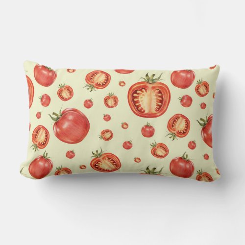 Tomato Pattern Lumbar Pillow
