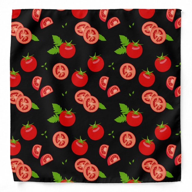 Tomato Picker Farmer Patterned Bandana (Front)