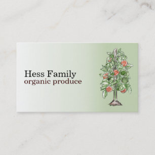 Tomato Plant Business Cards