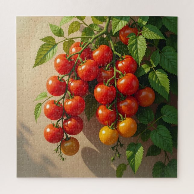 Tomato Plant Gardening Themed Summer Vibes Jigsaw Puzzle (Vertical)