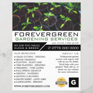 Tomato Plants, Gardening Service, Horticulturist Flyer
