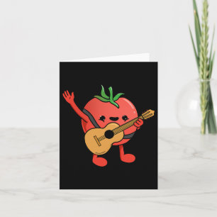 Tomato Playing Guitar Tomato Lover Card