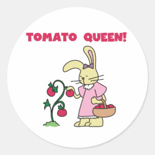 Tomato Queen T-shirts and gifts Classic Round Sticker