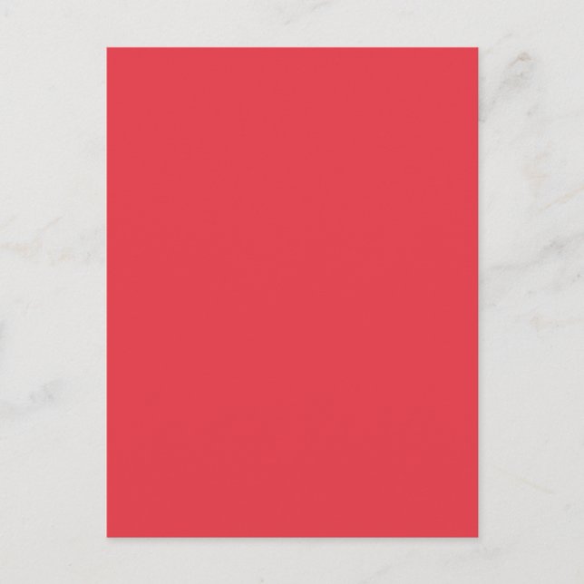 Tomato Red Blank Customizable Postcard (Front)