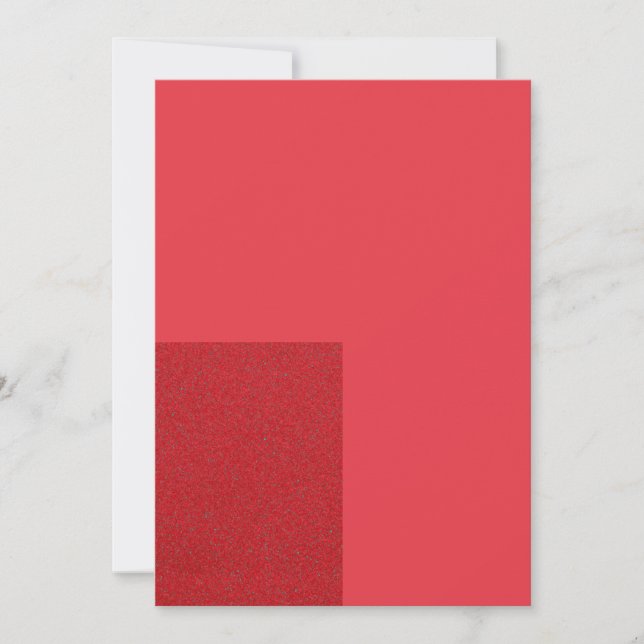 Tomato Red Bottom Block Card – Customizable (Front)