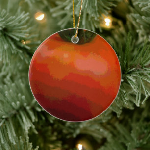 Tomato Red Ceramic Ornament