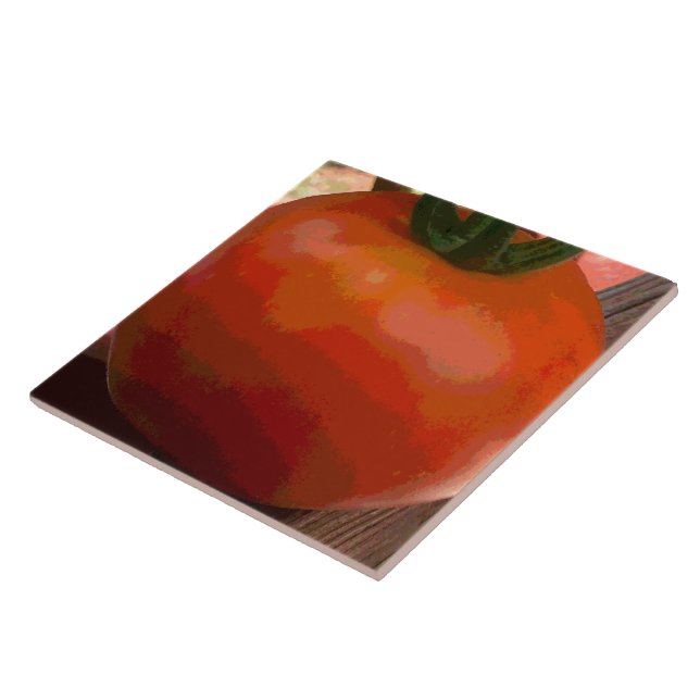 Tomato Red Ceramic Tile (Side)