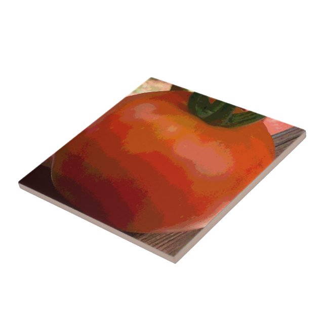 Tomato Red Ceramic Tile (Side)