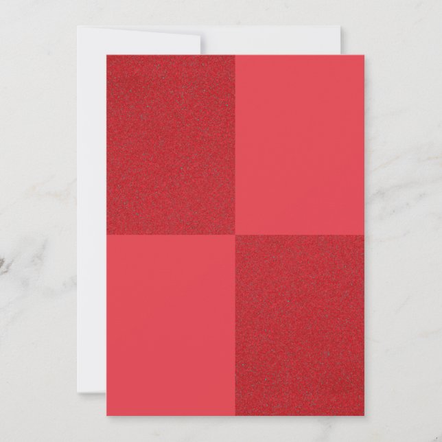 Tomato Red Checker Card – Customizable Flat Design (Front)