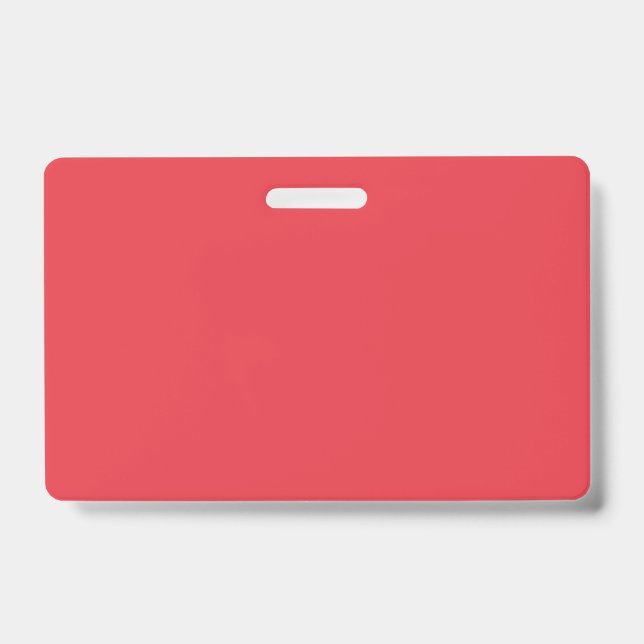 Tomato Red Custom Name Badge (Front)