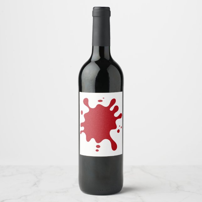 Tomato Red Custom Wine Label (Front)