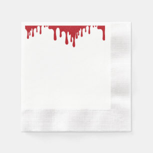 Tomato Red Drip Party Paper Napkin – Customizable